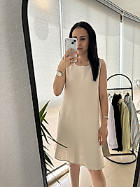 Taş rengi Çan elbise